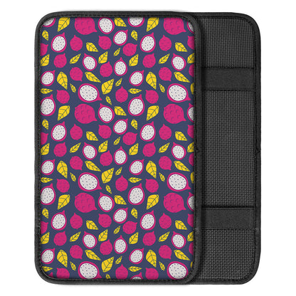 Purple Pitaya Pattern Print Car Center Console Cover