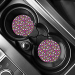 Purple Pitaya Pattern Print Car Coasters
