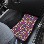 Purple Pitaya Pattern Print Front Car Floor Mats