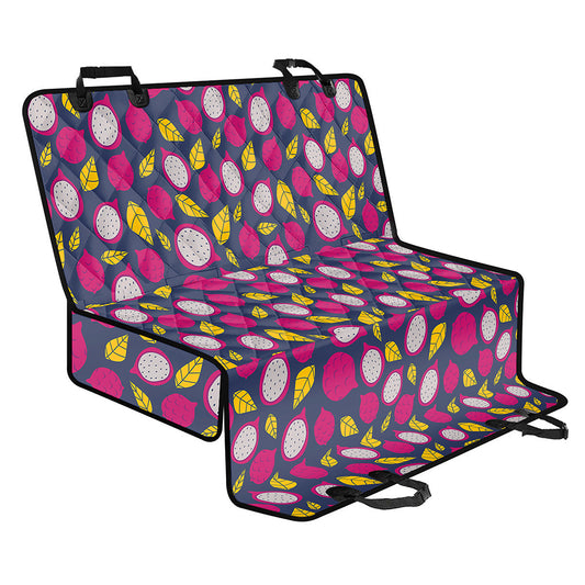 Purple Pitaya Pattern Print Pet Car Back Seat Cover
