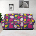 Purple Pitaya Pattern Print Sofa Cover