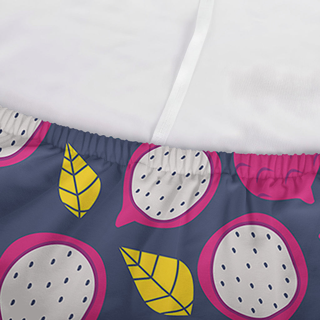 Purple Pitaya Pattern Print Sofa Cover