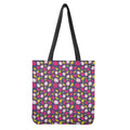 Purple Pitaya Pattern Print Tote Bag