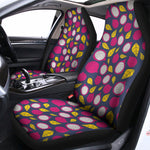 Purple Pitaya Pattern Print Universal Fit Car Seat Covers