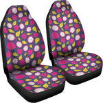 Purple Pitaya Pattern Print Universal Fit Car Seat Covers