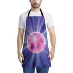 Purple Plasma Ball Print Apron