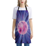 Purple Plasma Ball Print Apron