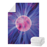 Purple Plasma Ball Print Blanket
