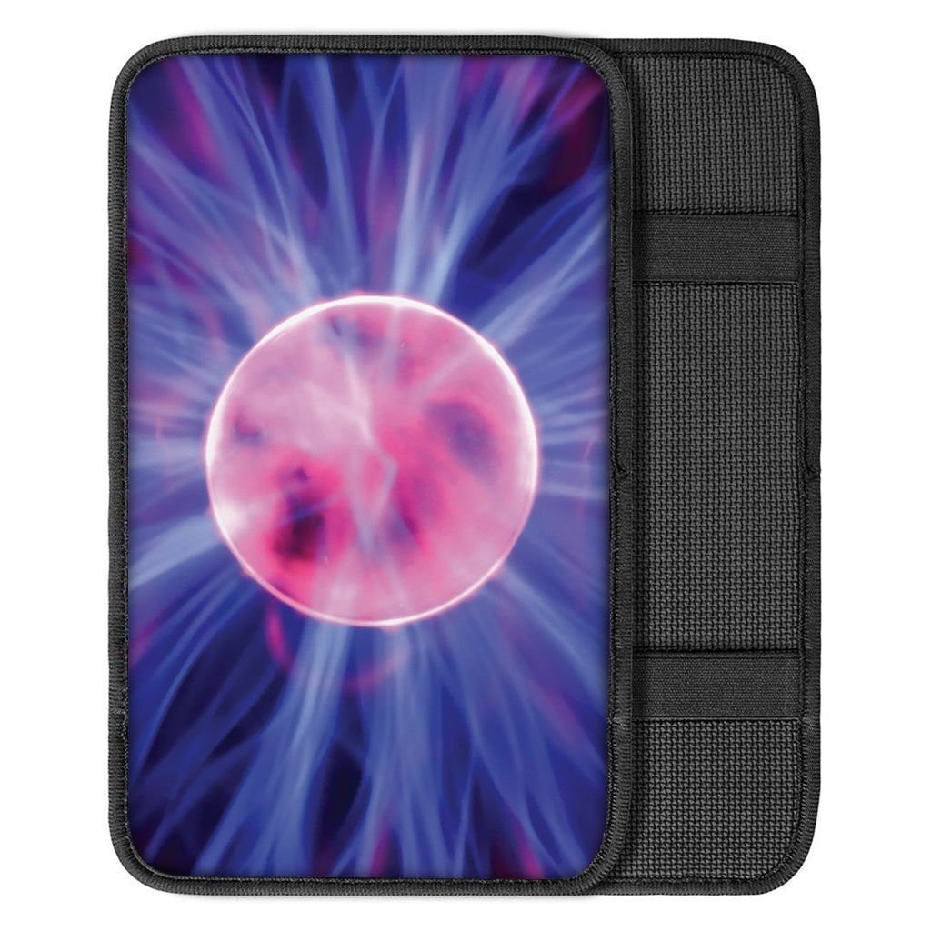 Purple Plasma Ball Print Car Center Console Cover