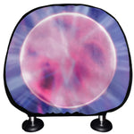 Purple Plasma Ball Print Car Headrest Covers