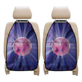 Purple Plasma Ball Print Car Seat Organizers