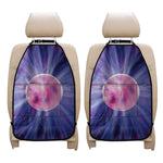Purple Plasma Ball Print Car Seat Organizers