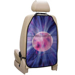 Purple Plasma Ball Print Car Seat Organizers
