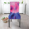 Purple Plasma Ball Print Dining Chair Slipcover