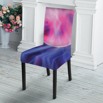 Purple Plasma Ball Print Dining Chair Slipcover