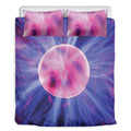 Purple Plasma Ball Print Duvet Cover Bedding Set