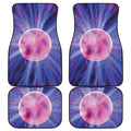 Purple Plasma Ball Print Front and Back Car Floor Mats