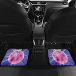Purple Plasma Ball Print Front and Back Car Floor Mats