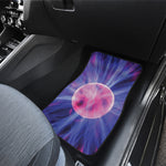 Purple Plasma Ball Print Front and Back Car Floor Mats