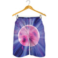 Purple Plasma Ball Print Men's Shorts