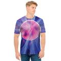 Purple Plasma Ball Print Men's T-Shirt