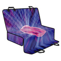 Purple Plasma Ball Print Pet Car Back Seat Cover