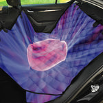 Purple Plasma Ball Print Pet Car Back Seat Cover