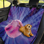 Purple Plasma Ball Print Pet Car Back Seat Cover