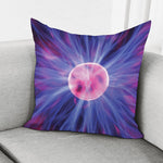 Purple Plasma Ball Print Pillow Cover