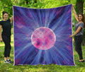 Purple Plasma Ball Print Quilt