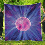Purple Plasma Ball Print Quilt