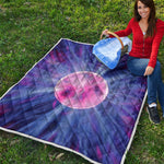 Purple Plasma Ball Print Quilt