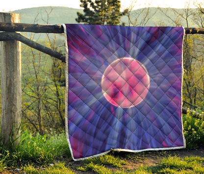 Purple Plasma Ball Print Quilt