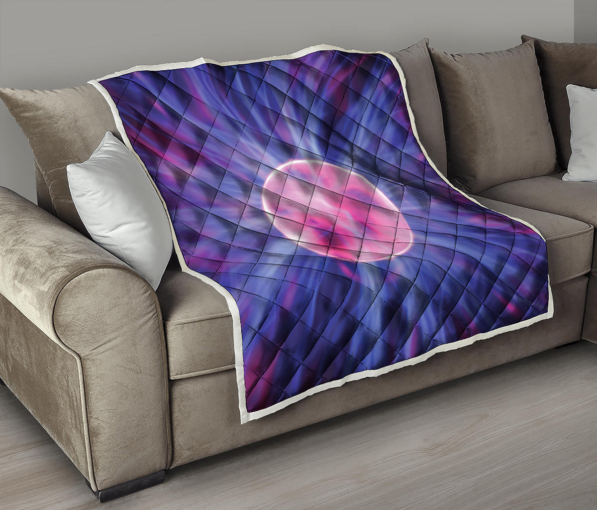 Purple Plasma Ball Print Quilt