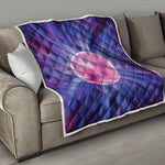 Purple Plasma Ball Print Quilt