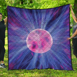 Purple Plasma Ball Print Quilt