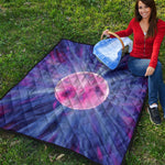 Purple Plasma Ball Print Quilt