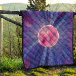 Purple Plasma Ball Print Quilt