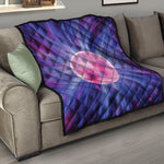 Purple Plasma Ball Print Quilt