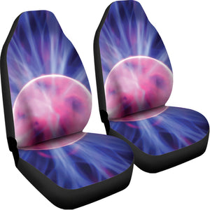 Purple Plasma Ball Print Universal Fit Car Seat Covers