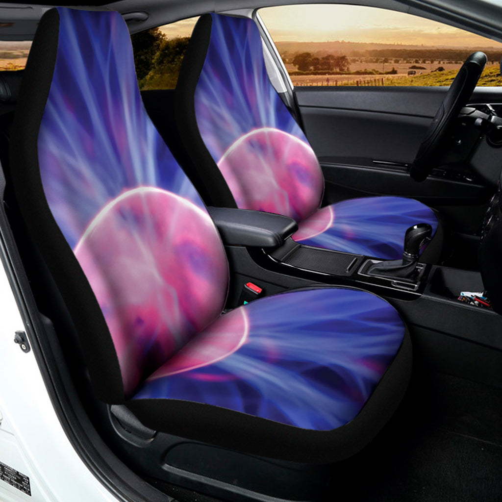 Purple Plasma Ball Print Universal Fit Car Seat Covers