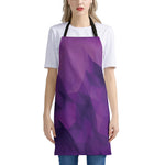 Purple Polygonal Geometric Print Apron