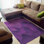 Purple Polygonal Geometric Print Area Rug