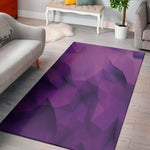 Purple Polygonal Geometric Print Area Rug