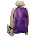 Purple Polygonal Geometric Print Car Seat Organizers
