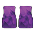 Purple Polygonal Geometric Print Front Car Floor Mats