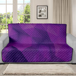 Purple Polygonal Geometric Print Futon Protector