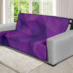 Purple Polygonal Geometric Print Futon Protector