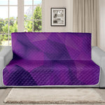 Purple Polygonal Geometric Print Futon Protector