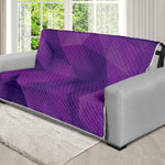 Purple Polygonal Geometric Print Futon Protector